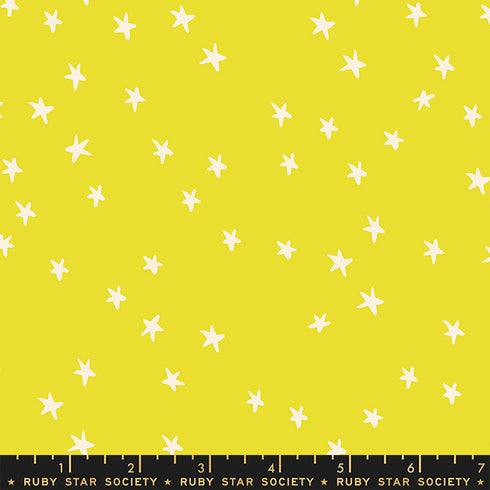 Starry Citron - Ruby Star Society Sold by the Half Yard